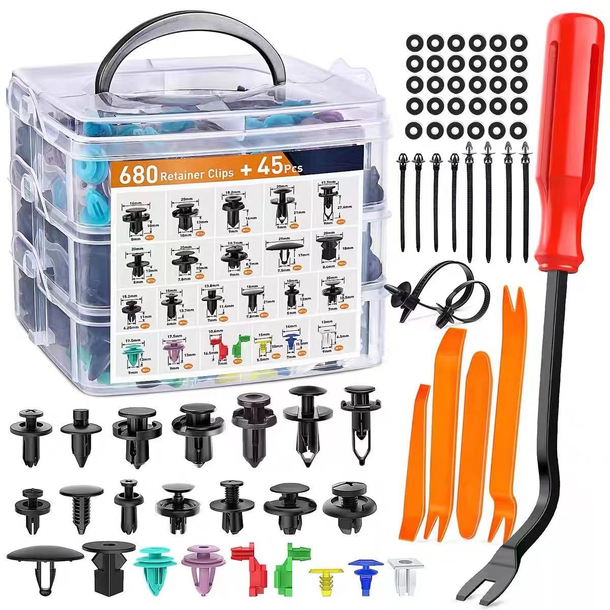 SnapForge Auto Body Fasteners Kit & Fastener Remover