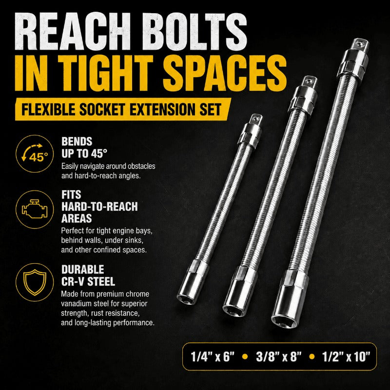 Flexible Socket Extension Set