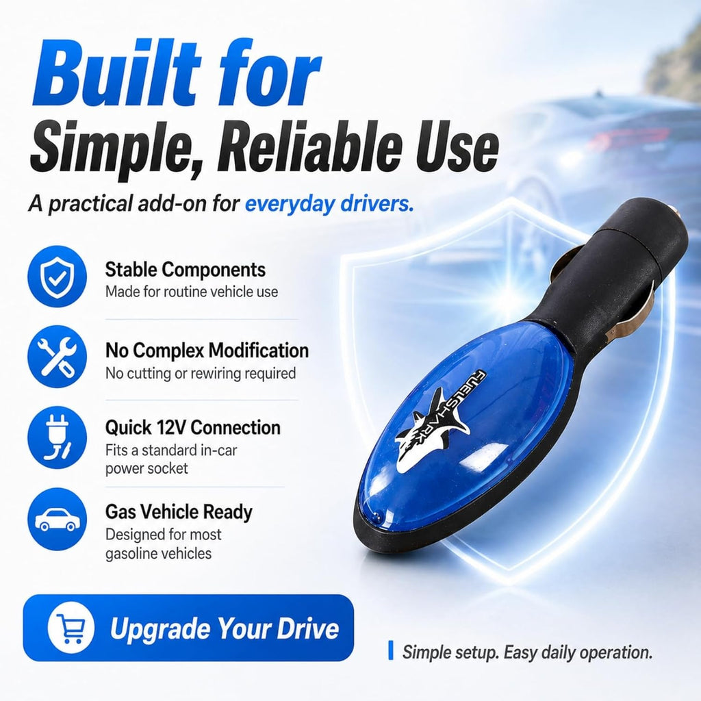 🚗 2026 New Upgrade FuelShark Fuel Sync Device – Automotive Gas Saver for Cars & Trucks, Spill Saver