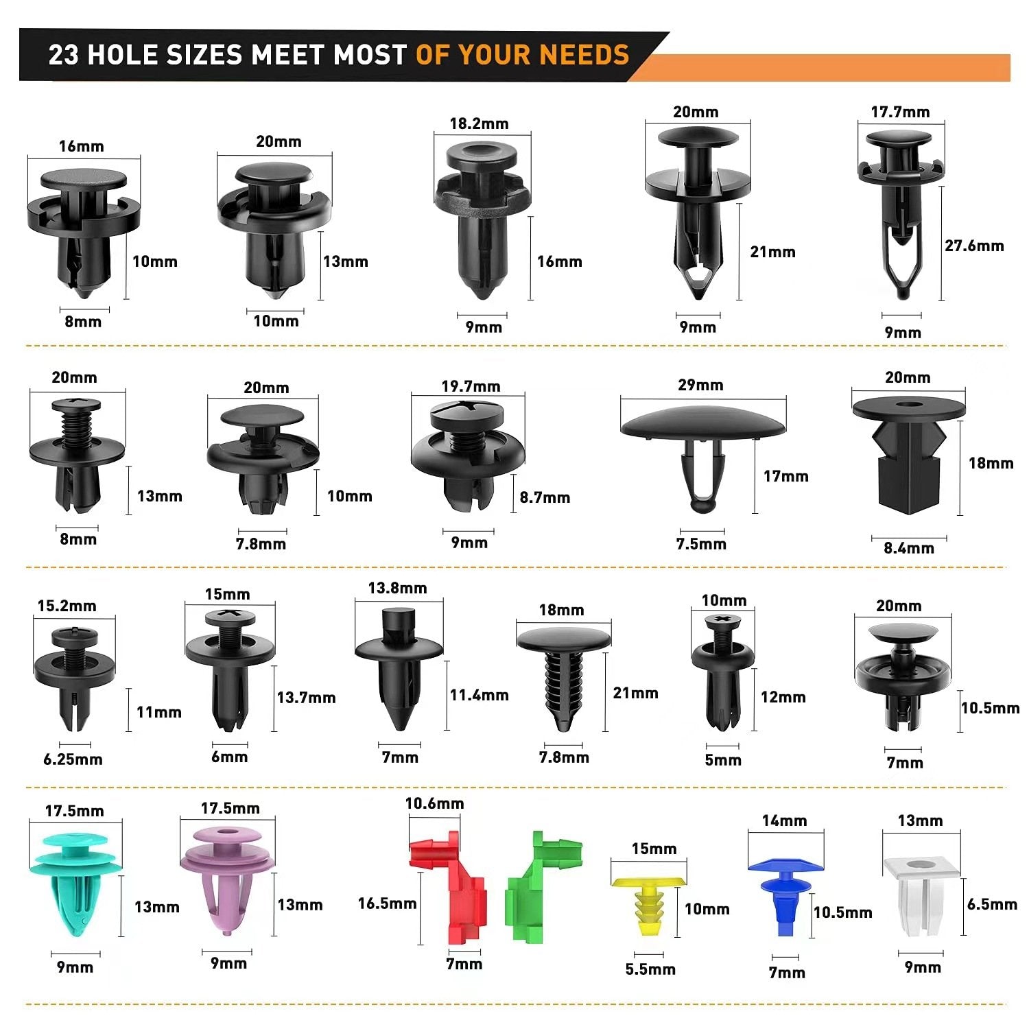 SnapForge Auto Body Fasteners Kit & Fastener Remover