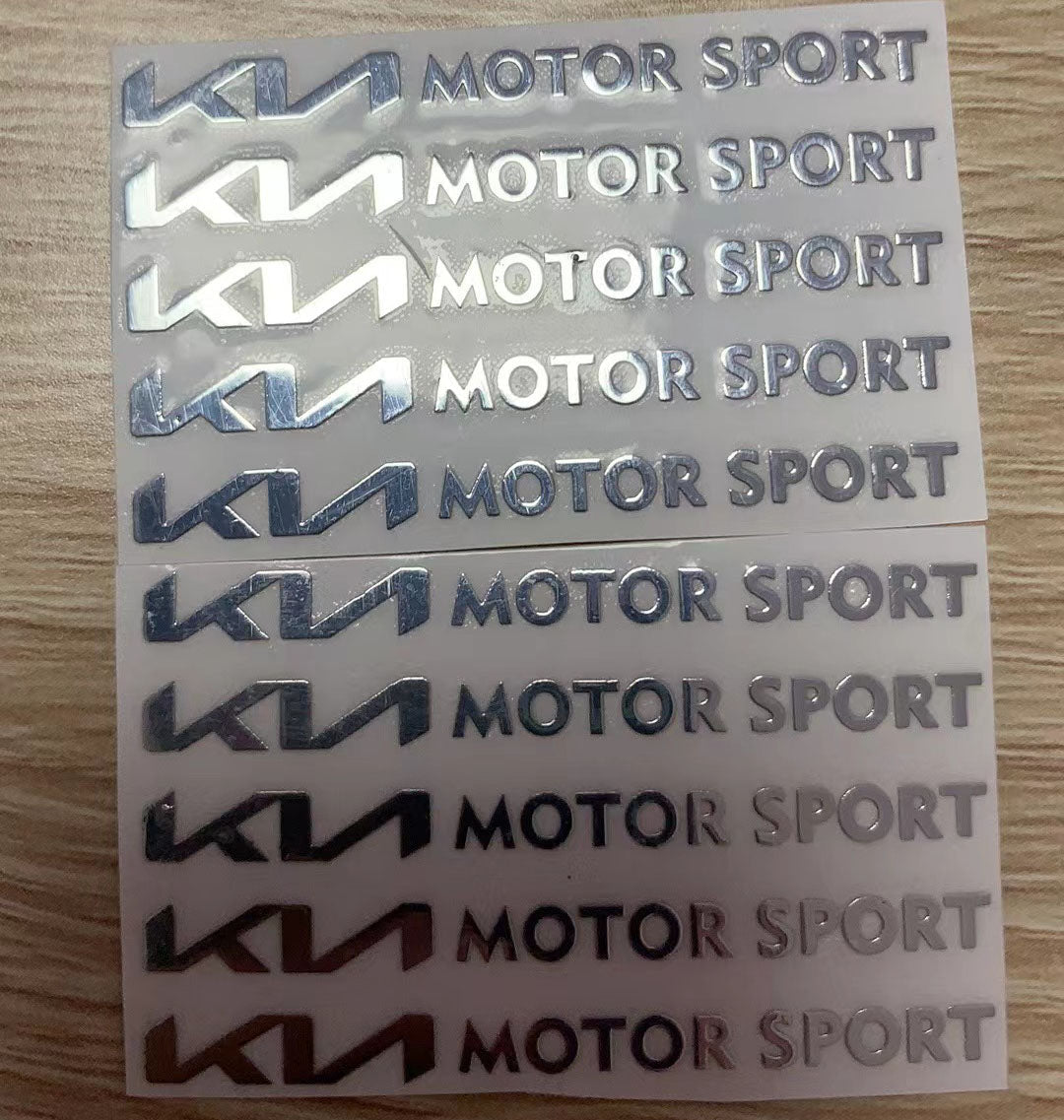3D Creative Aluminum Foil Car Stickers | 5 & 10 PCS Set | Gold & Silver